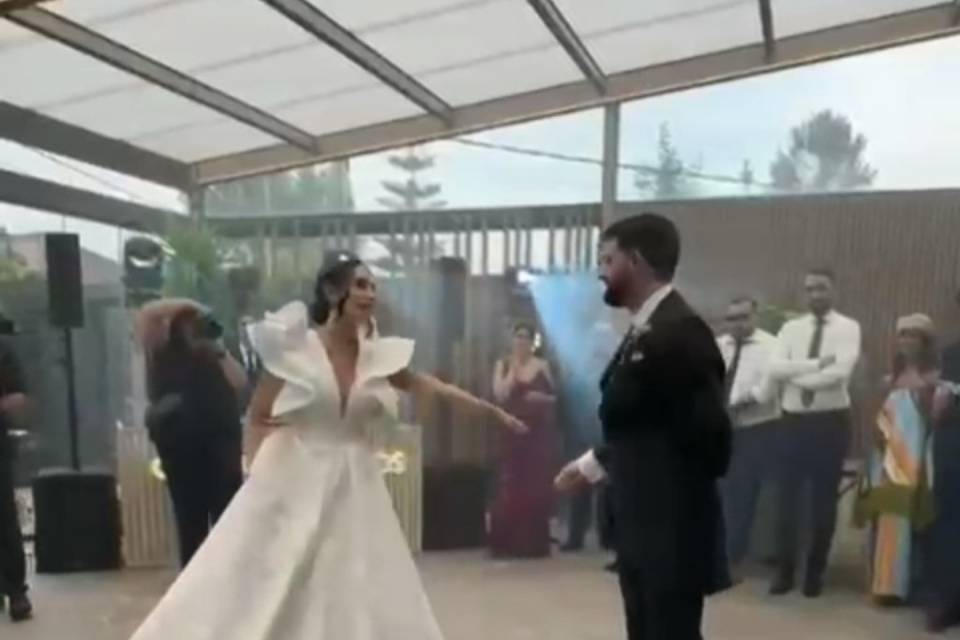 Disfrutaron del baile juntos