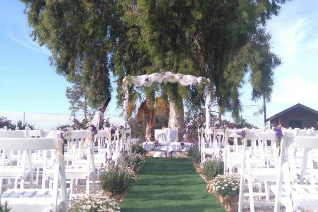 Boda civil, decoración altar