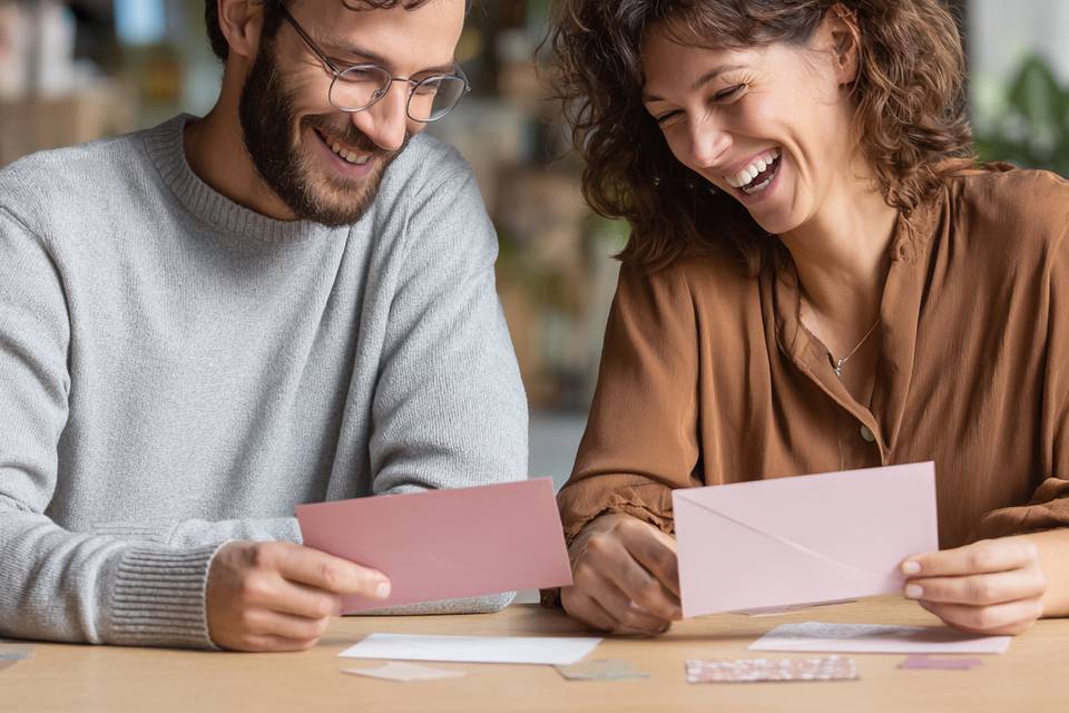 Papeles y sobres para boda