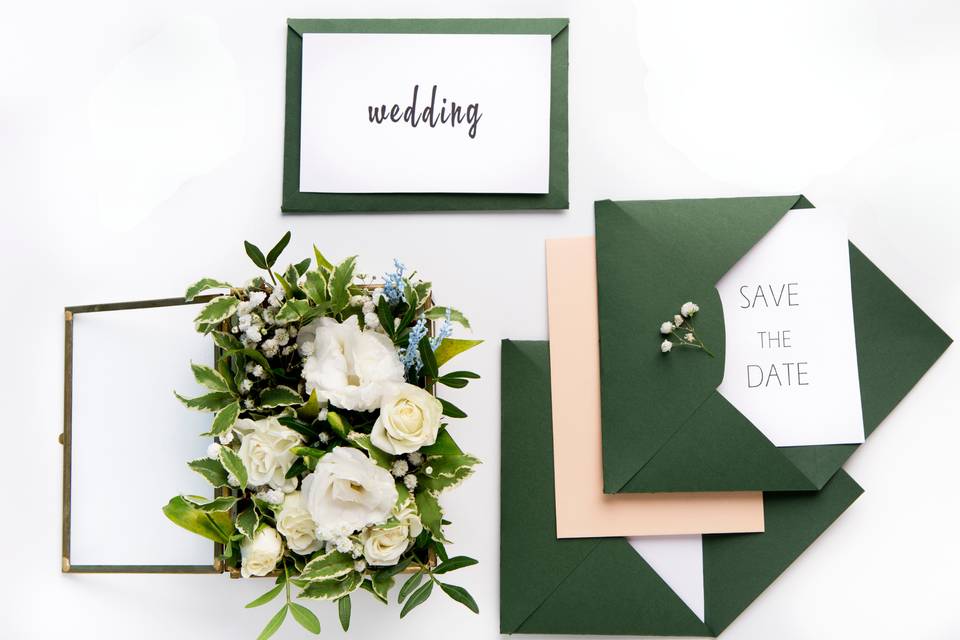 Muestras de papeles de boda