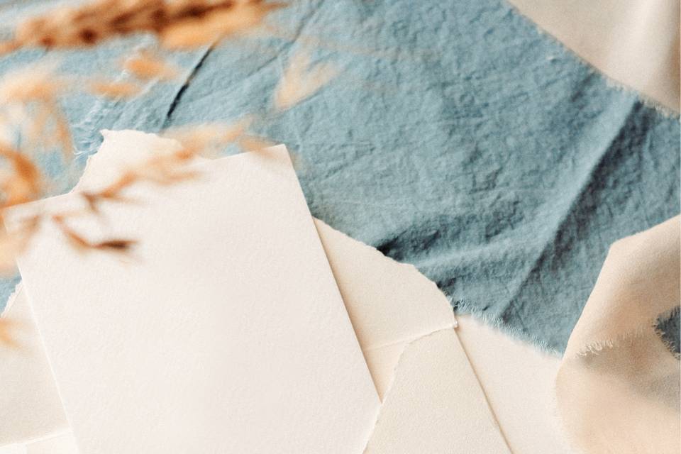 Papel y sobres de boda eco