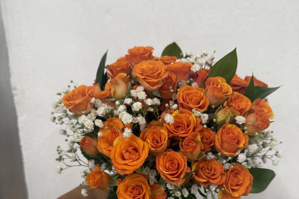 Bouquet de mini rosas