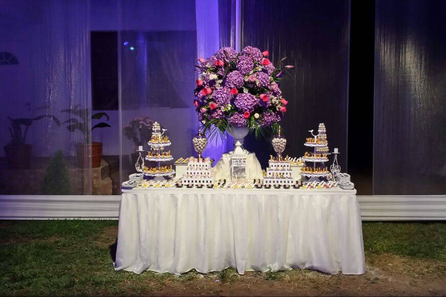 Flores para el  banquete