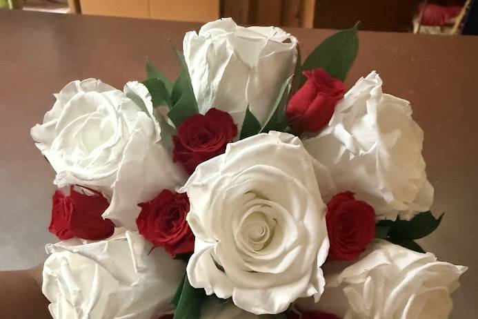 Bouquet de flores preservadas