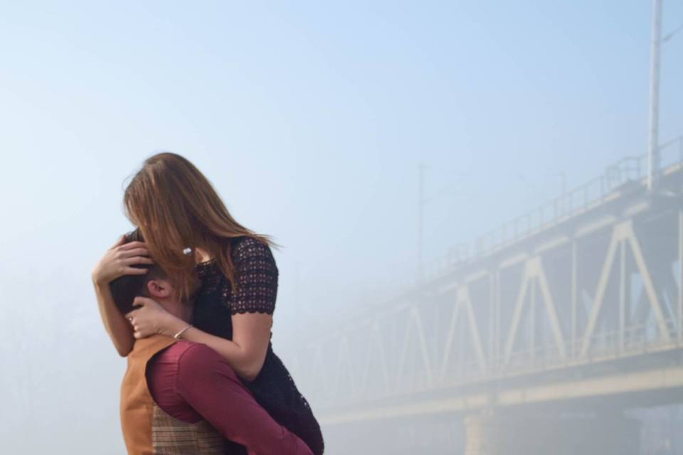 Abrazo de enamorados
