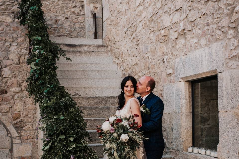 Ramo de novia con caída