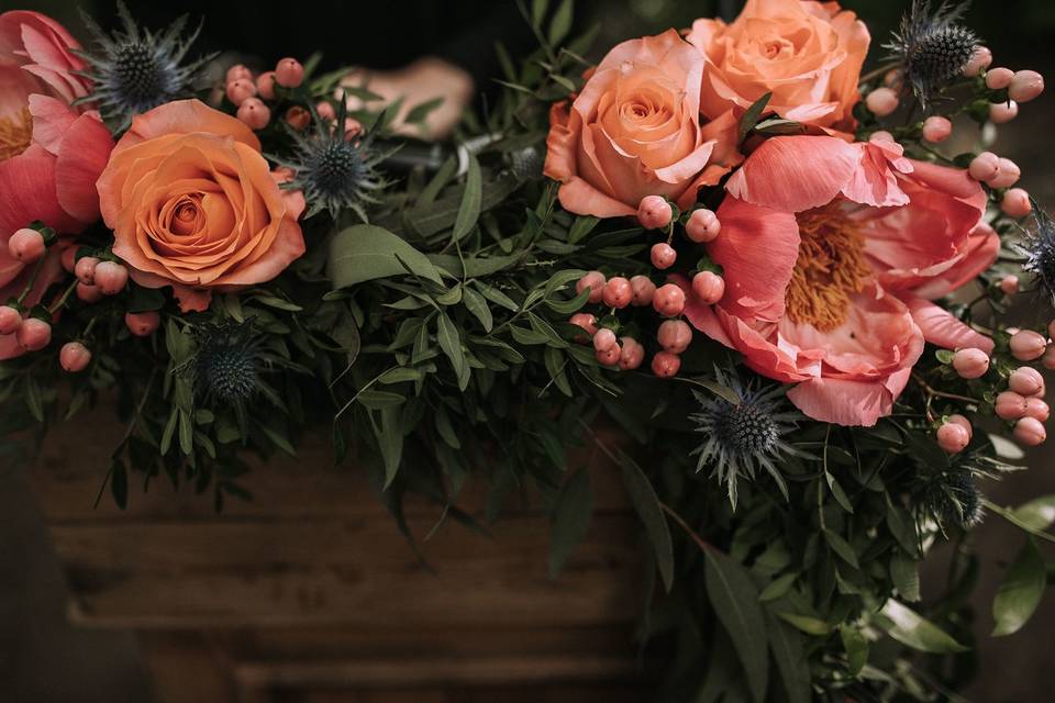 Detalle floral de la ceremonia