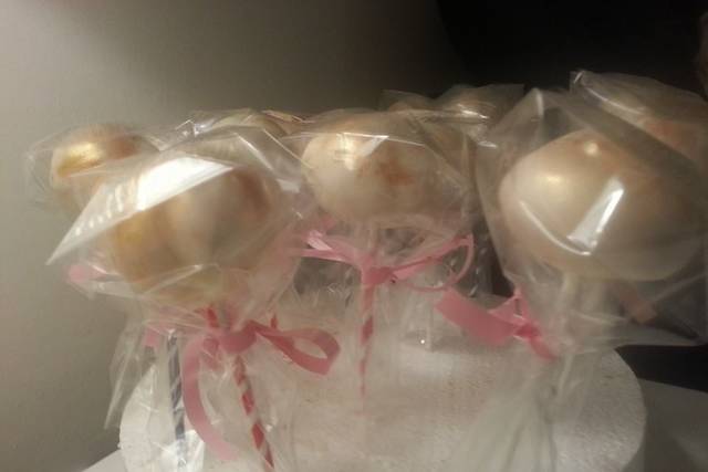 Cakepops dorados
