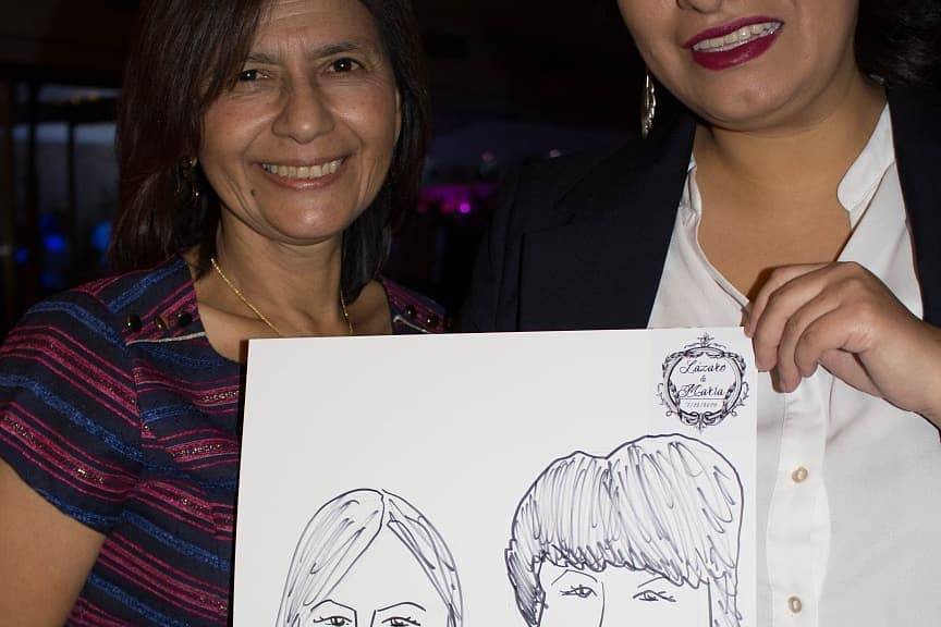 Caricatura pareja