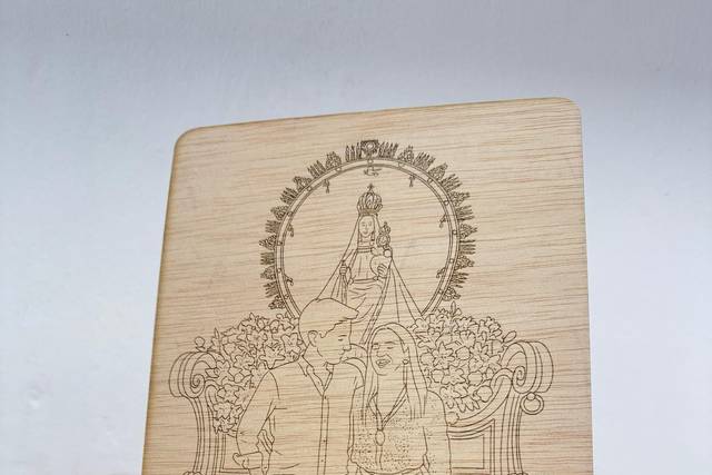 Foto grabada en madera