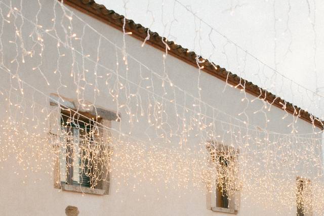 Decoración de boda delicada