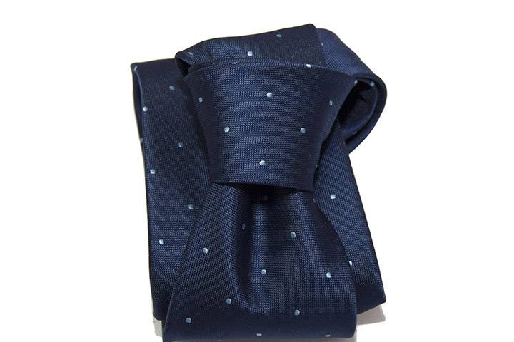 Corbata azul topo