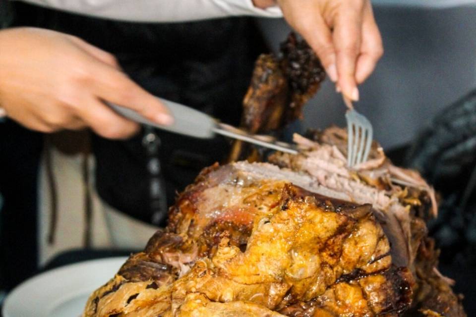 Jamón asado a baja temperatura