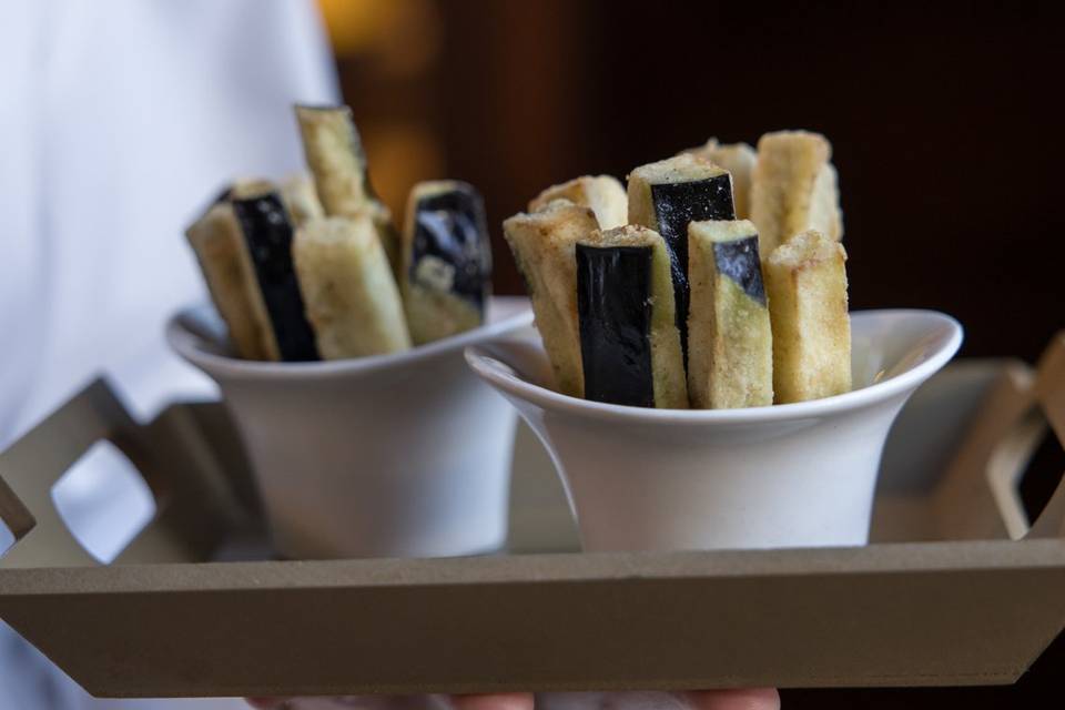 BERENJENAS CON CREMA DE QUESO