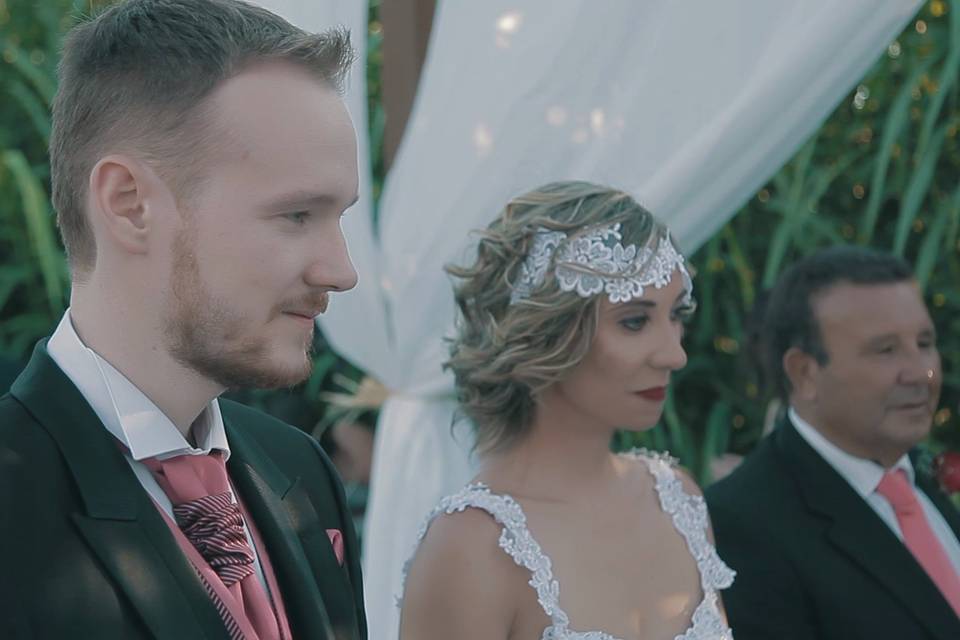 Fotograma de vídeo de boda