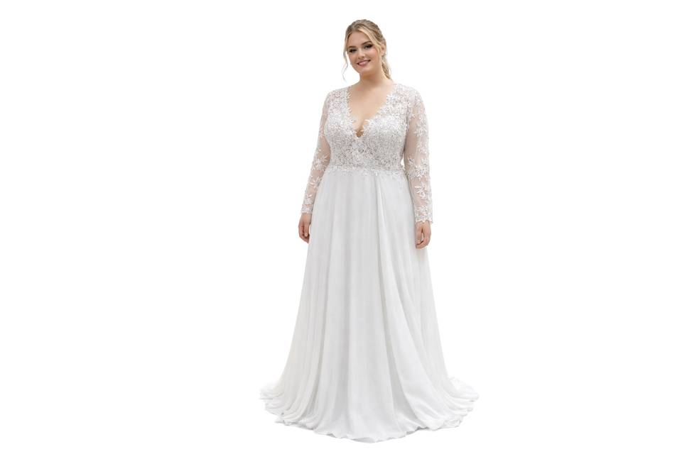 Vestido de novia tallas grande