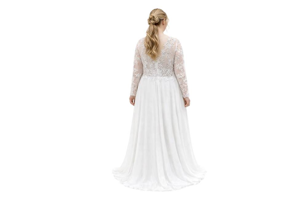 Vestido de novia tallas grande