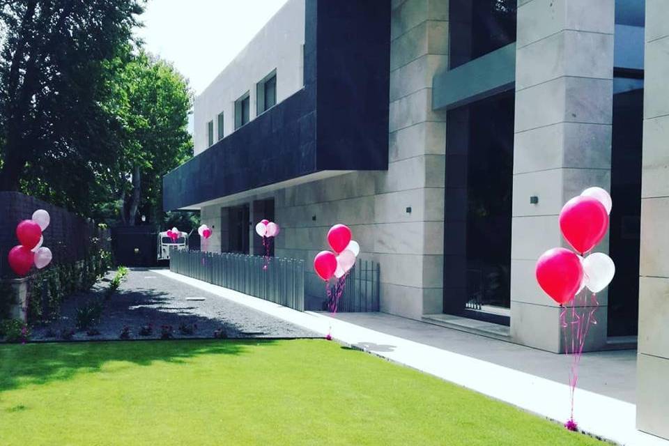 Decoración con globos