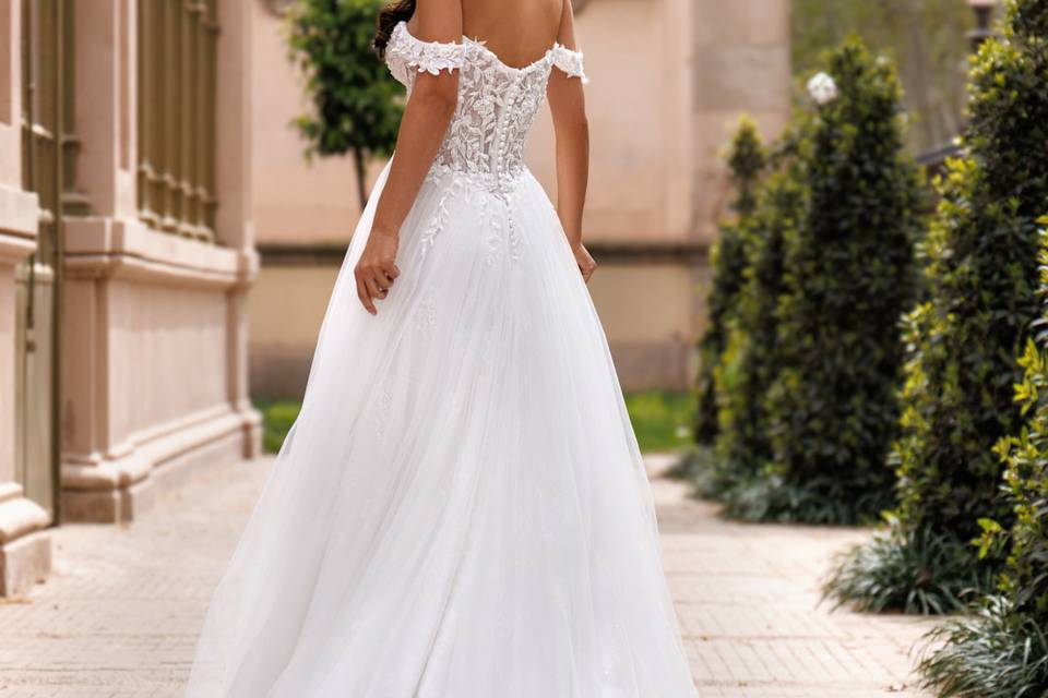 Vestido of shoulders