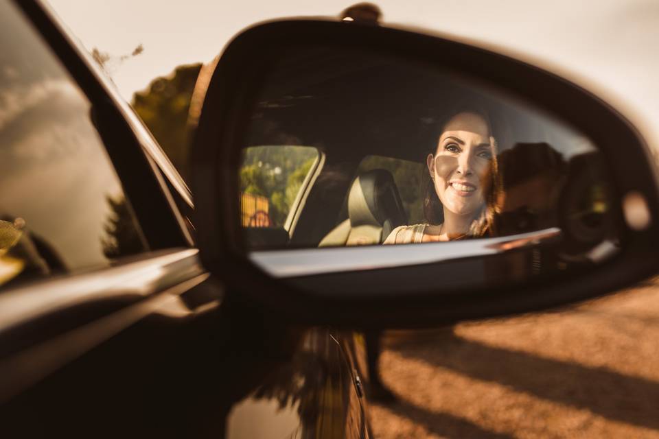 Esperando en el coche