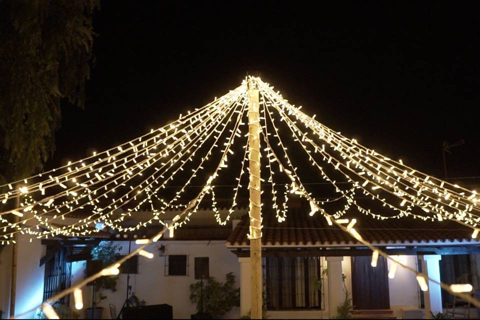 Paraguas de luces