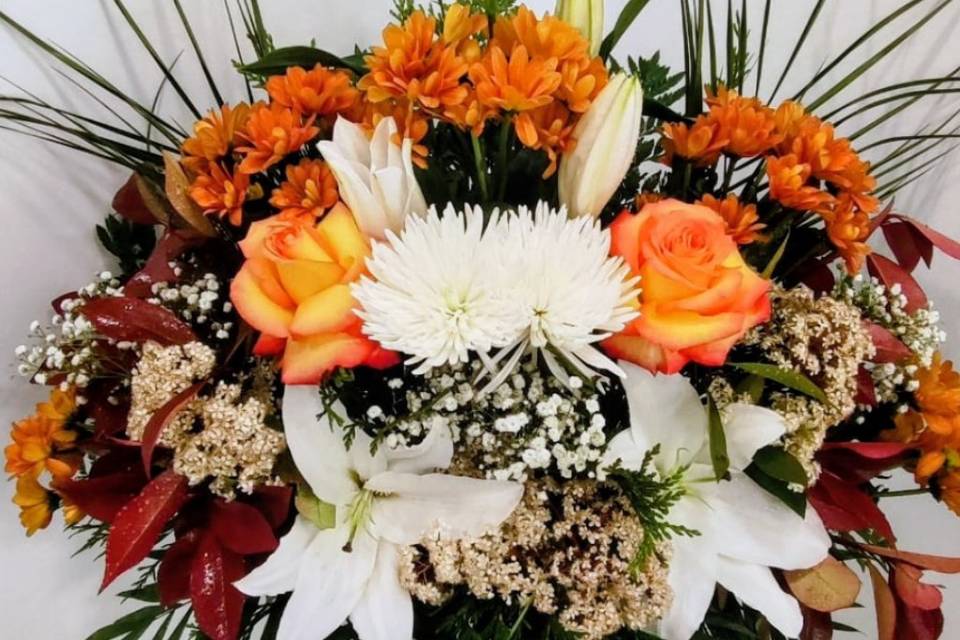 Centro de flores para boda