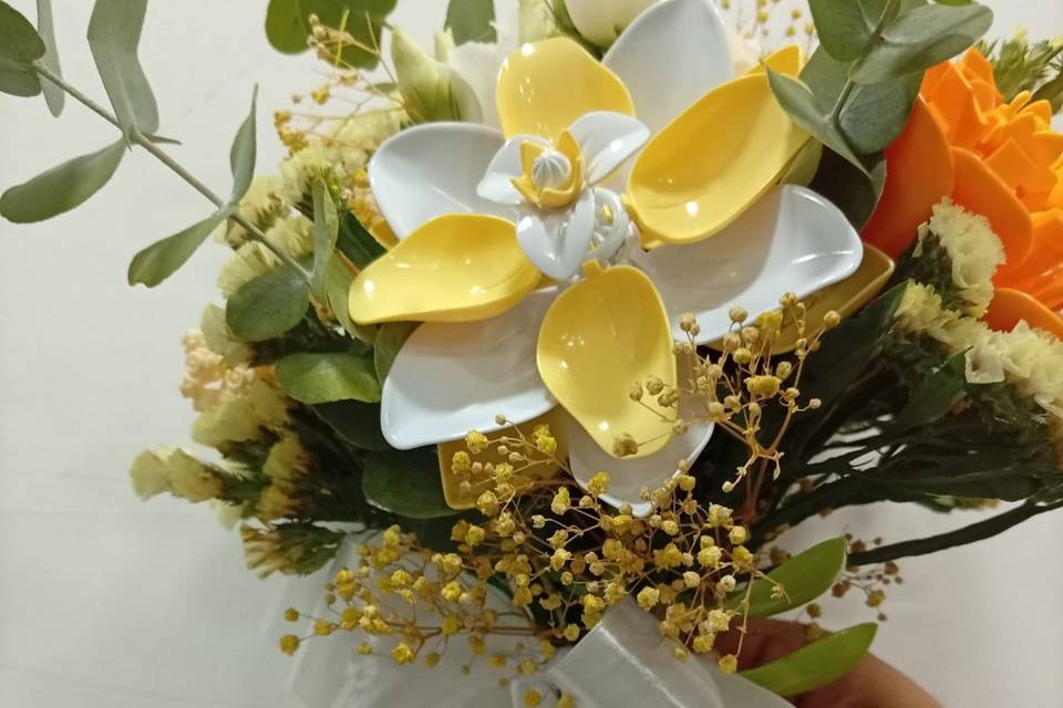 Ramo de novia de flores Lego
