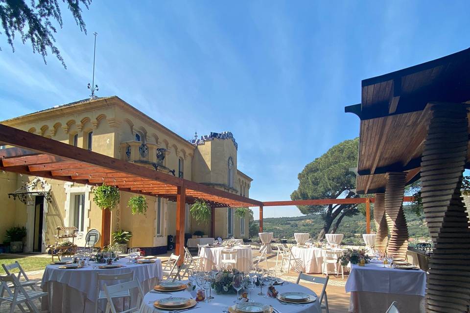 Banquete en la terraza