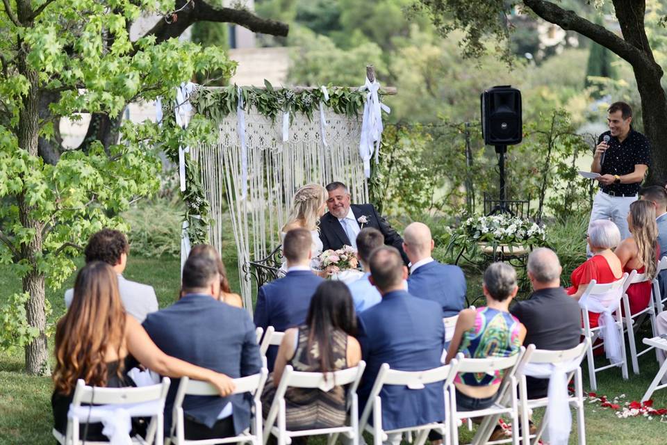 Momento de la ceremonia civil