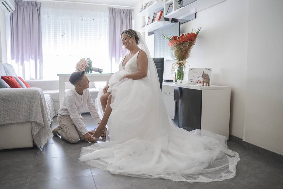 Preparativos de la novia