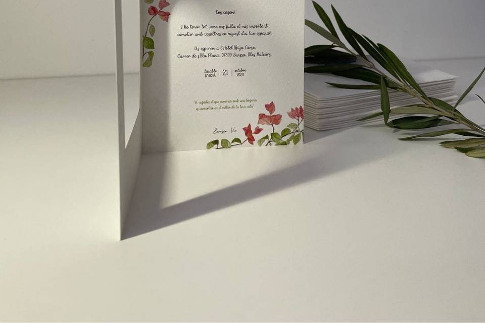 Invitaciones B&S - floral