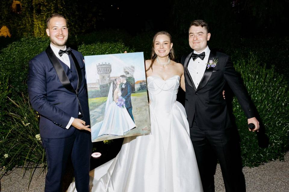 Entrega a los novios