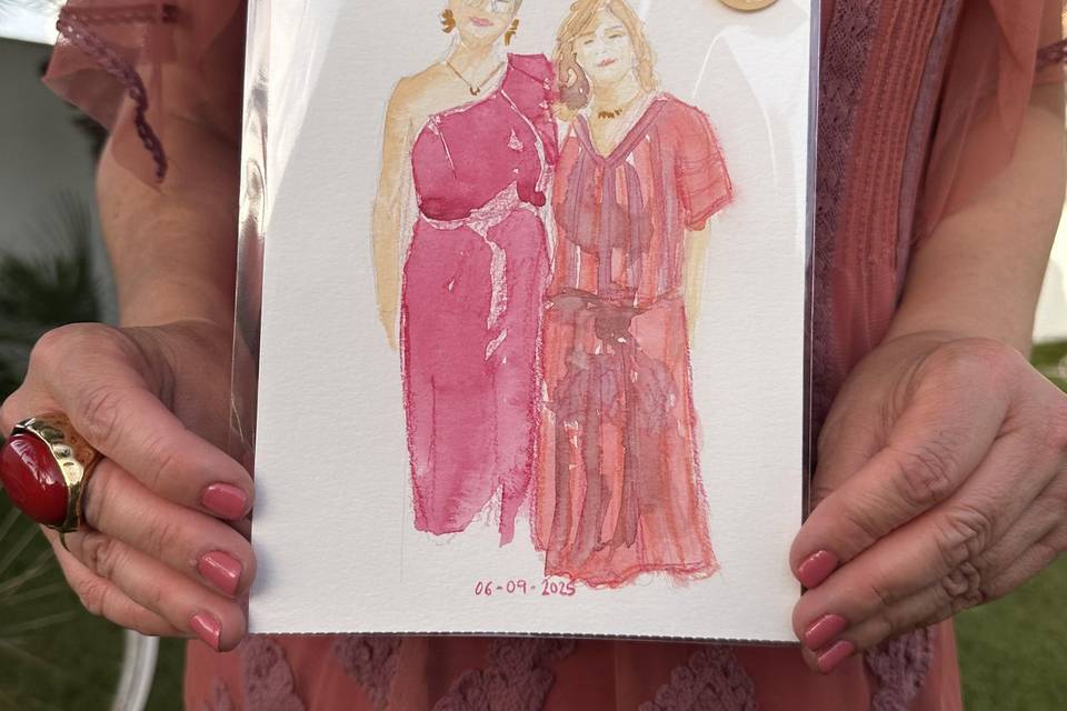 Invitada con ilustración