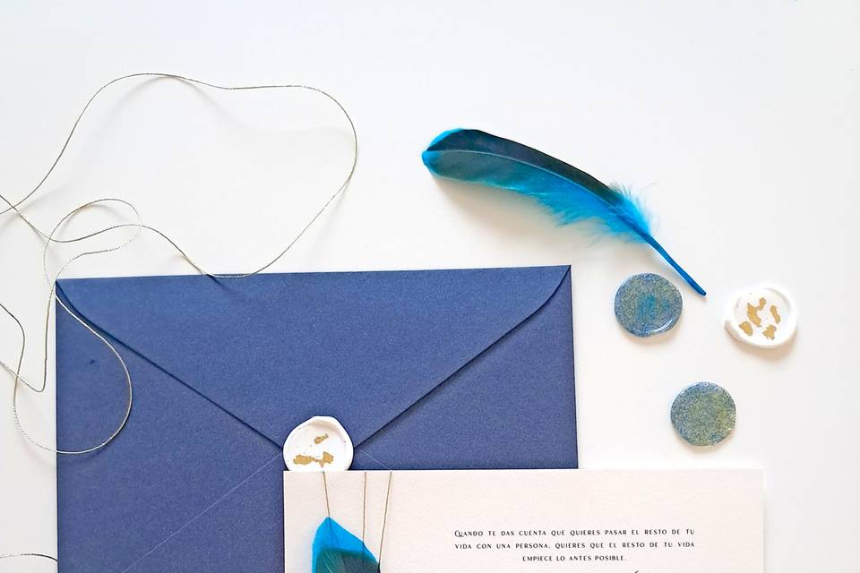 Invitación Susurro de pluma 2
