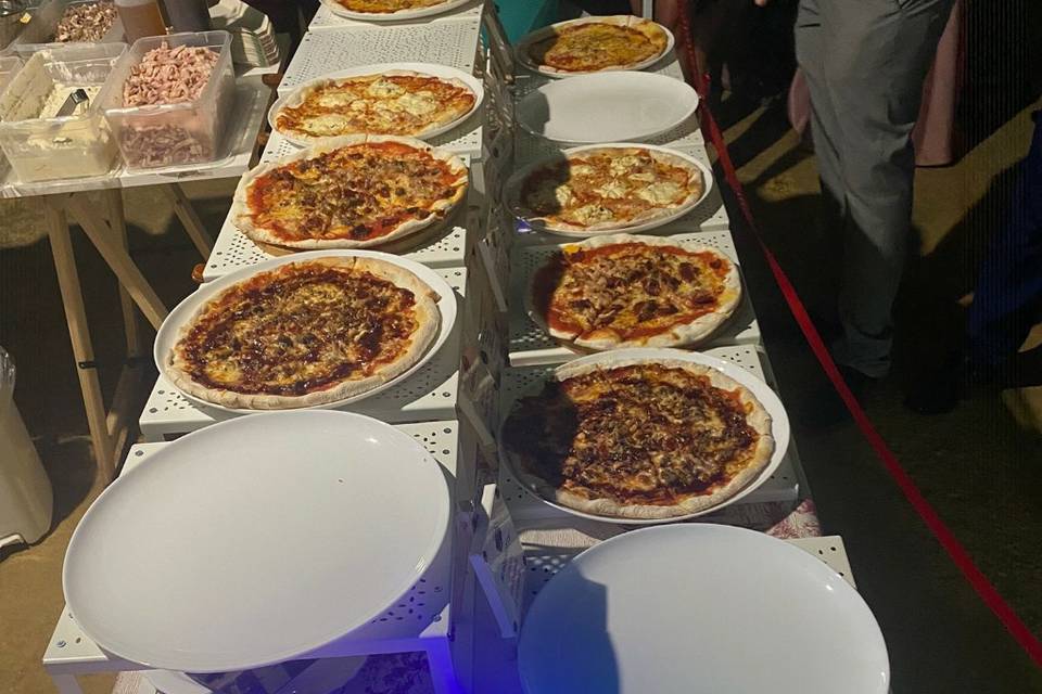 Pizzas para la boda