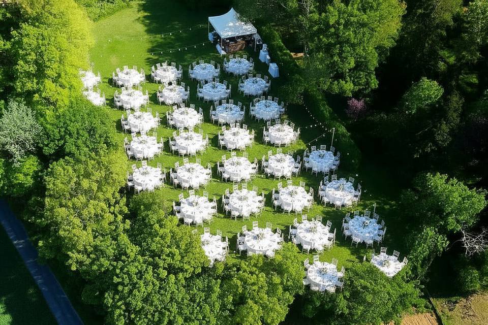 Zona de banquete adaptable