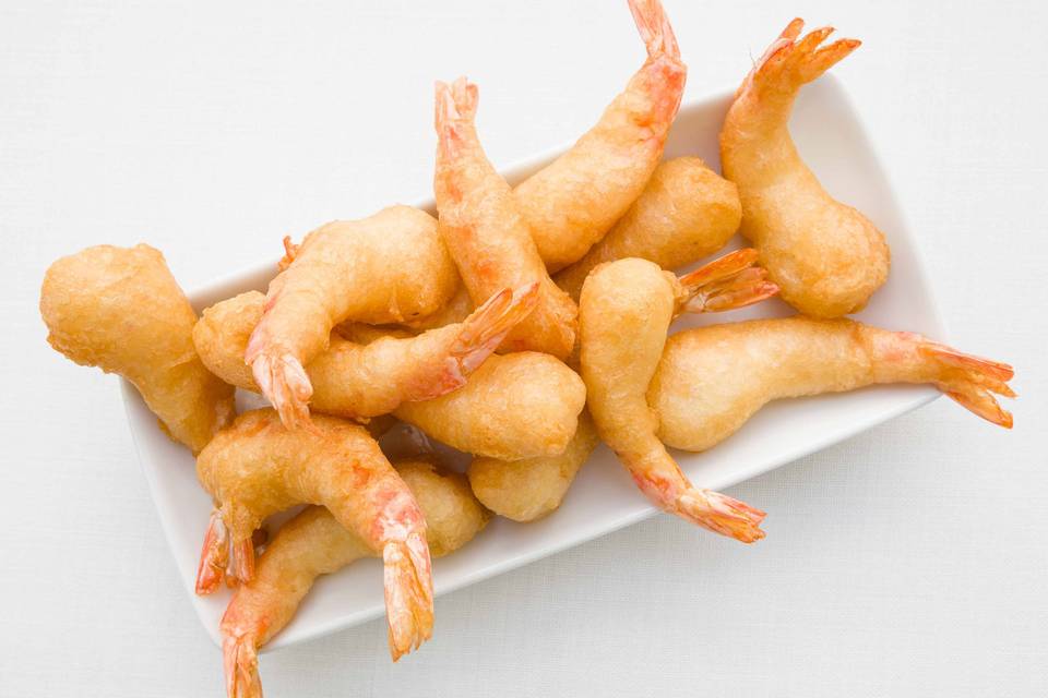 Tempura de langostinos