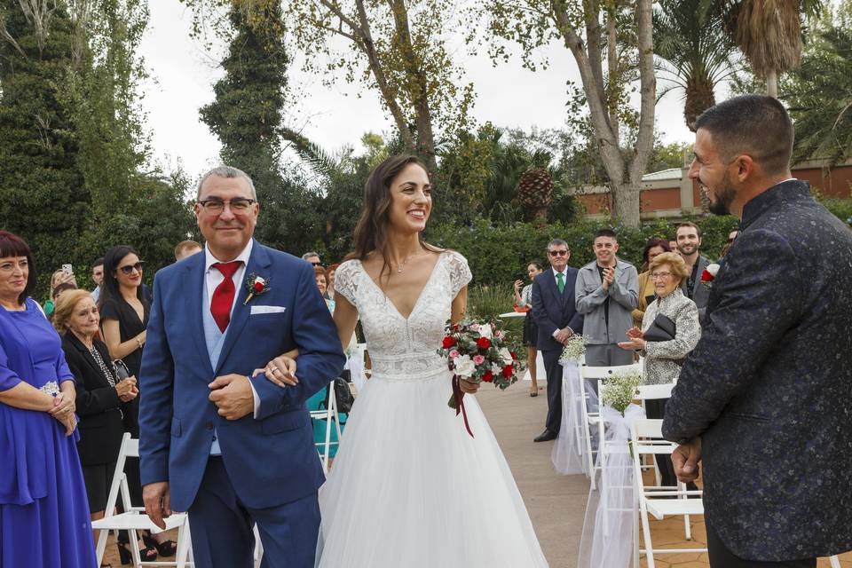 Novios en la bodega