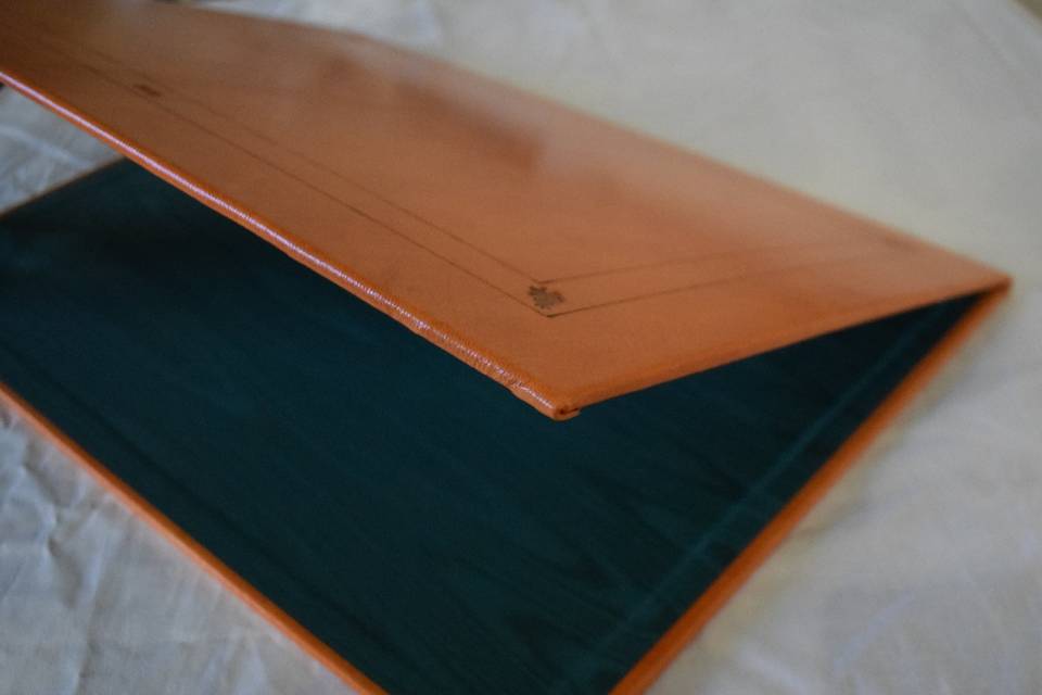 Carpeta de cuero para escritorio