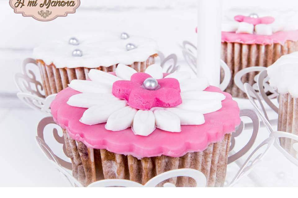 Cupcakes fondant boda