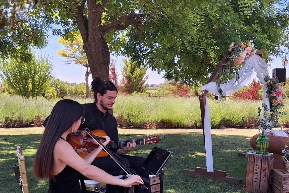 Violín y guitarra
