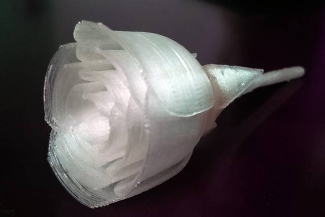 Rosa impresa en 3D