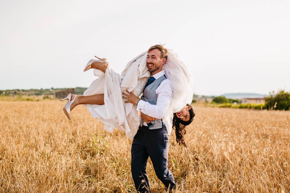 Sesión de pareja en la boda