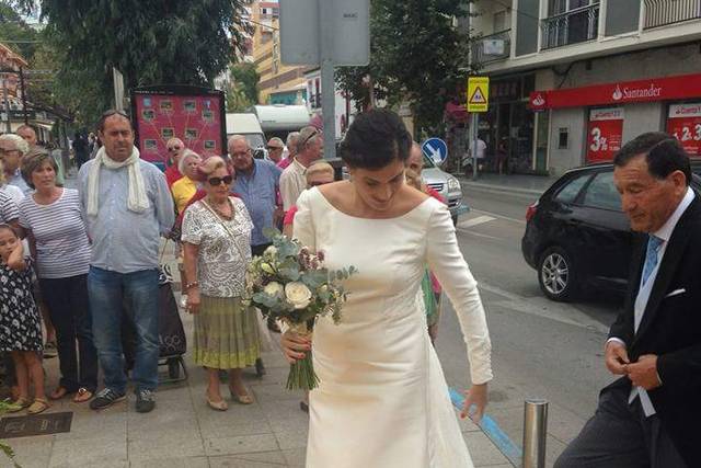 Recepción ante la iglesia