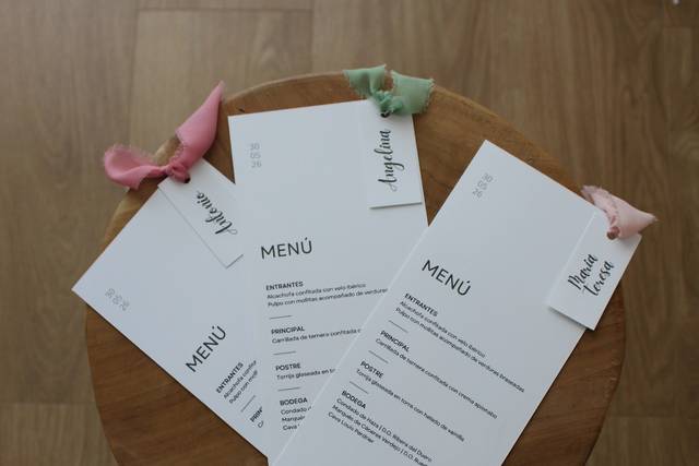 Invitaciones colores