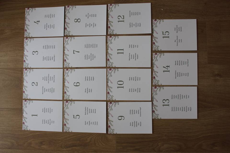 Seating plan