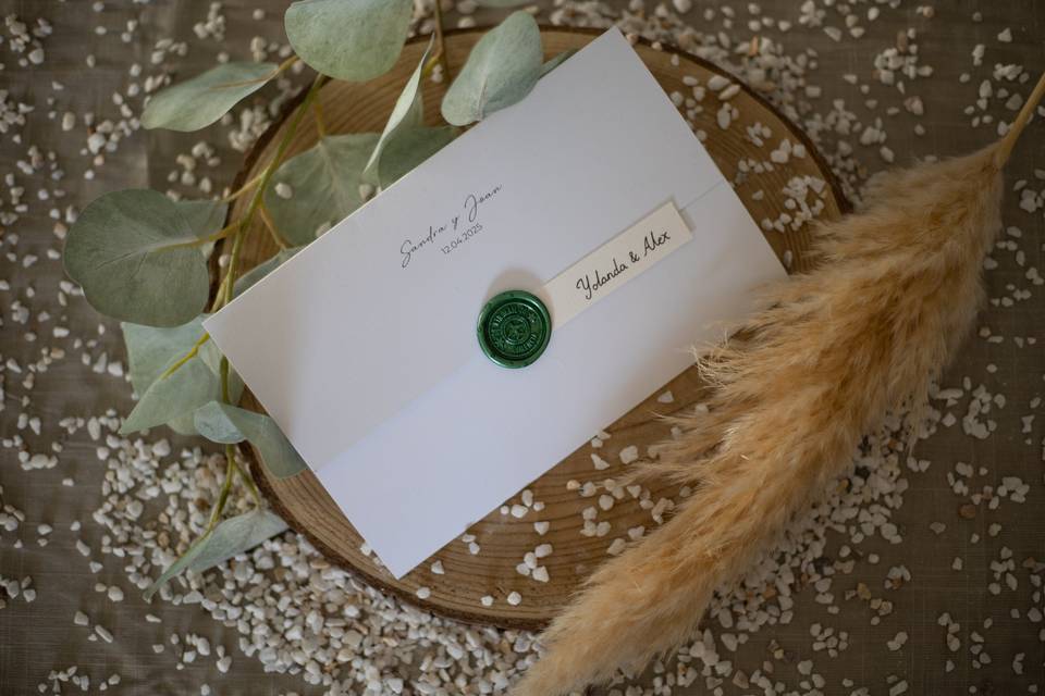 Exterior invitación de boda