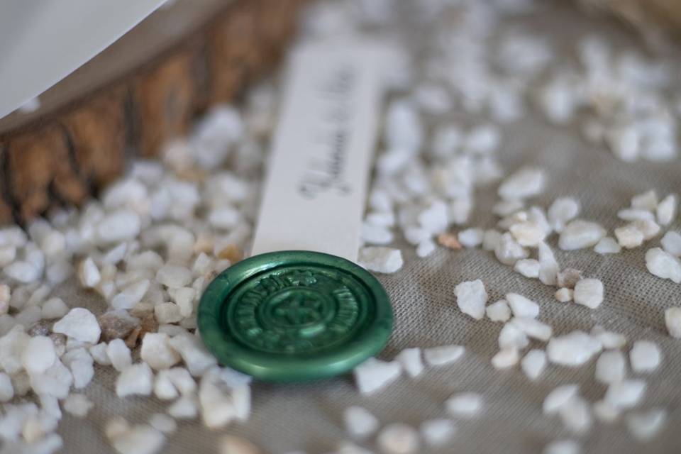 Sello personalizado invitación