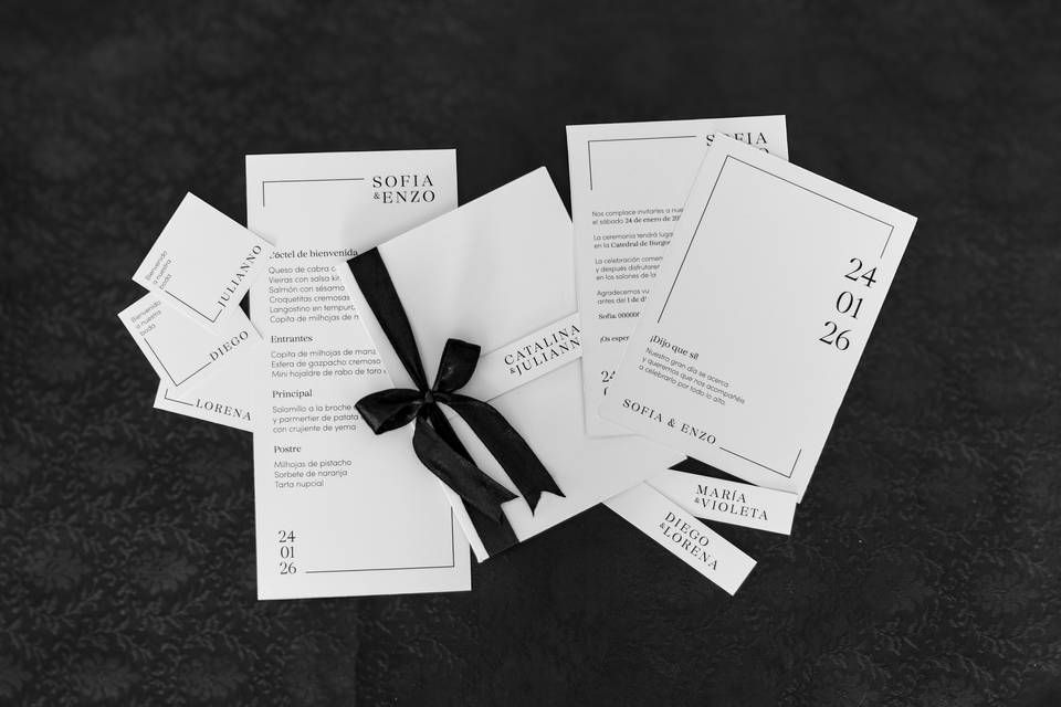Colección invitación minimal