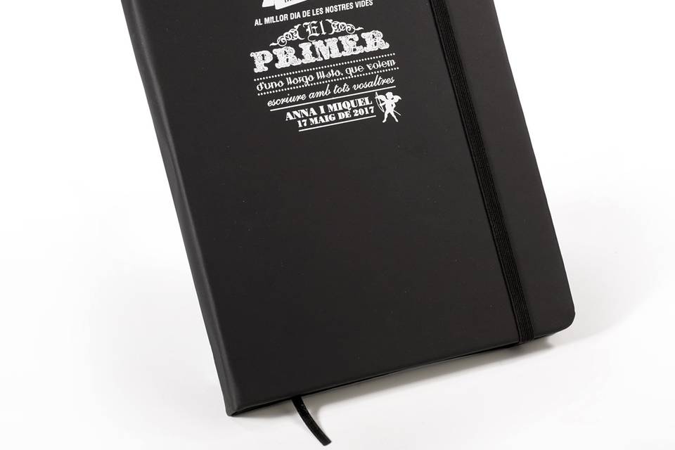 Libreta con logo personalzado